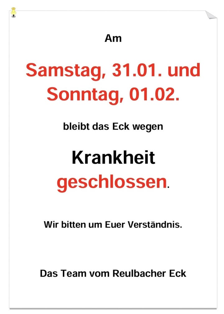 Reulbacher Eck - Die kleine Kneipe