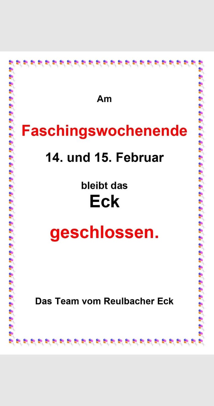 Reulbacher Eck - Die kleine Kneipe