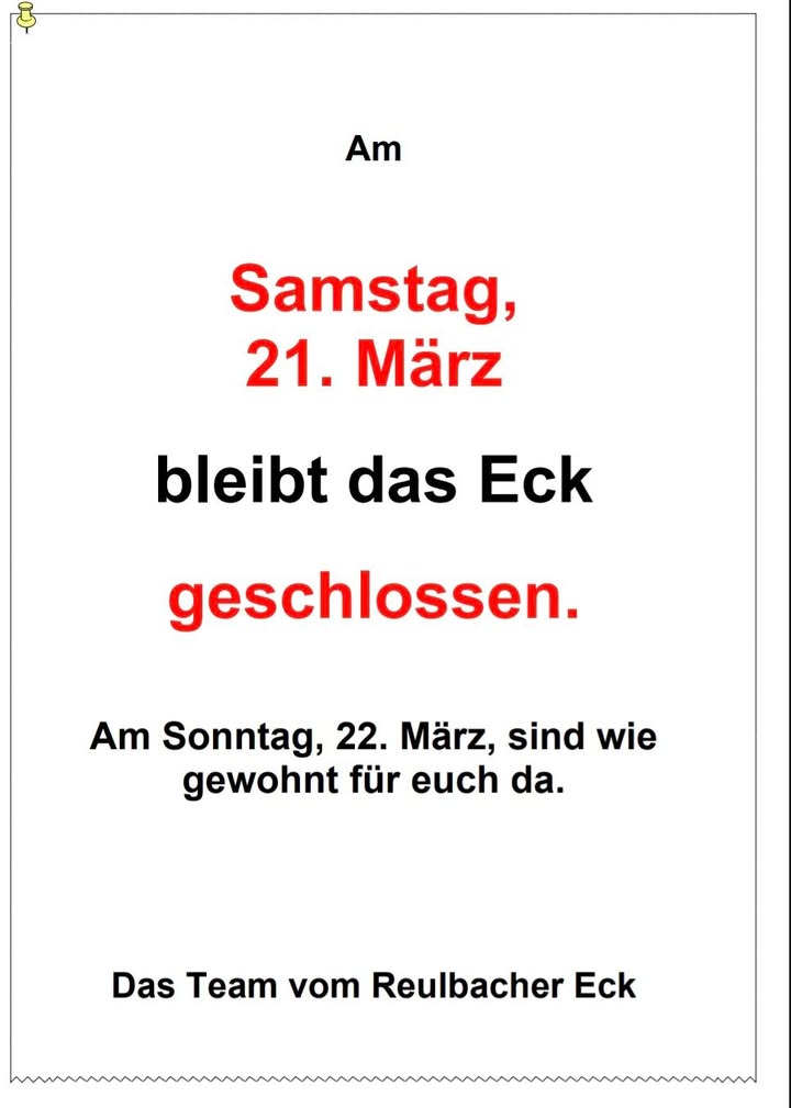 Reulbacher Eck - Die kleine Kneipe