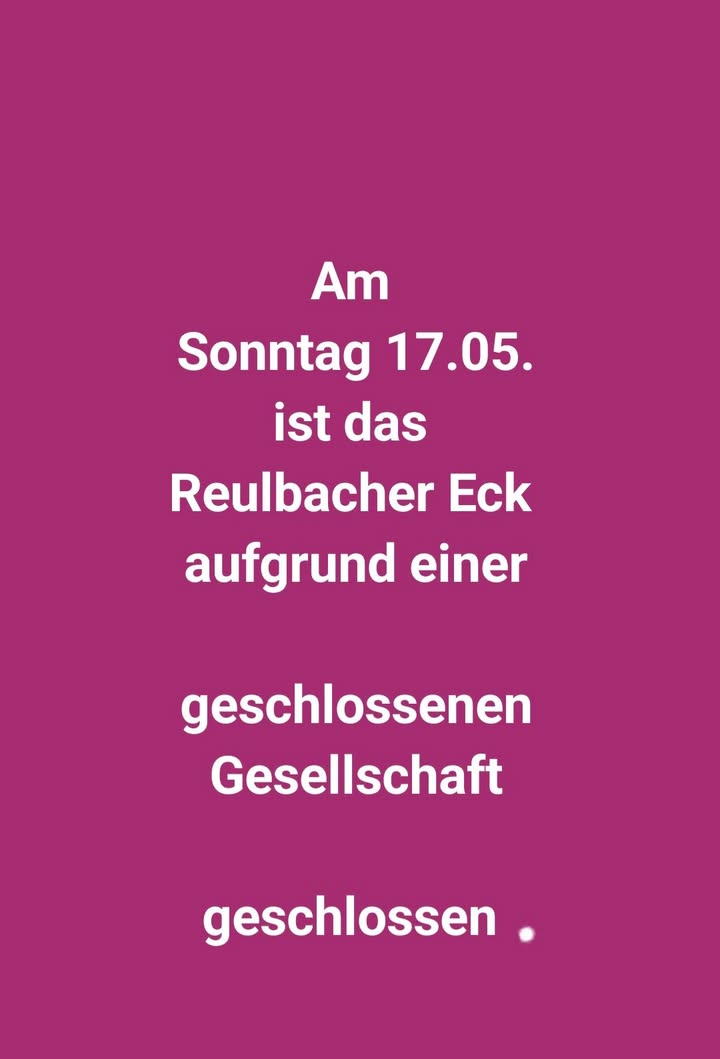 Reulbacher Eck - Die kleine Kneipe